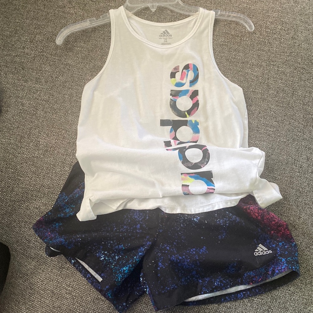 Adidas Youth Large short and tank set